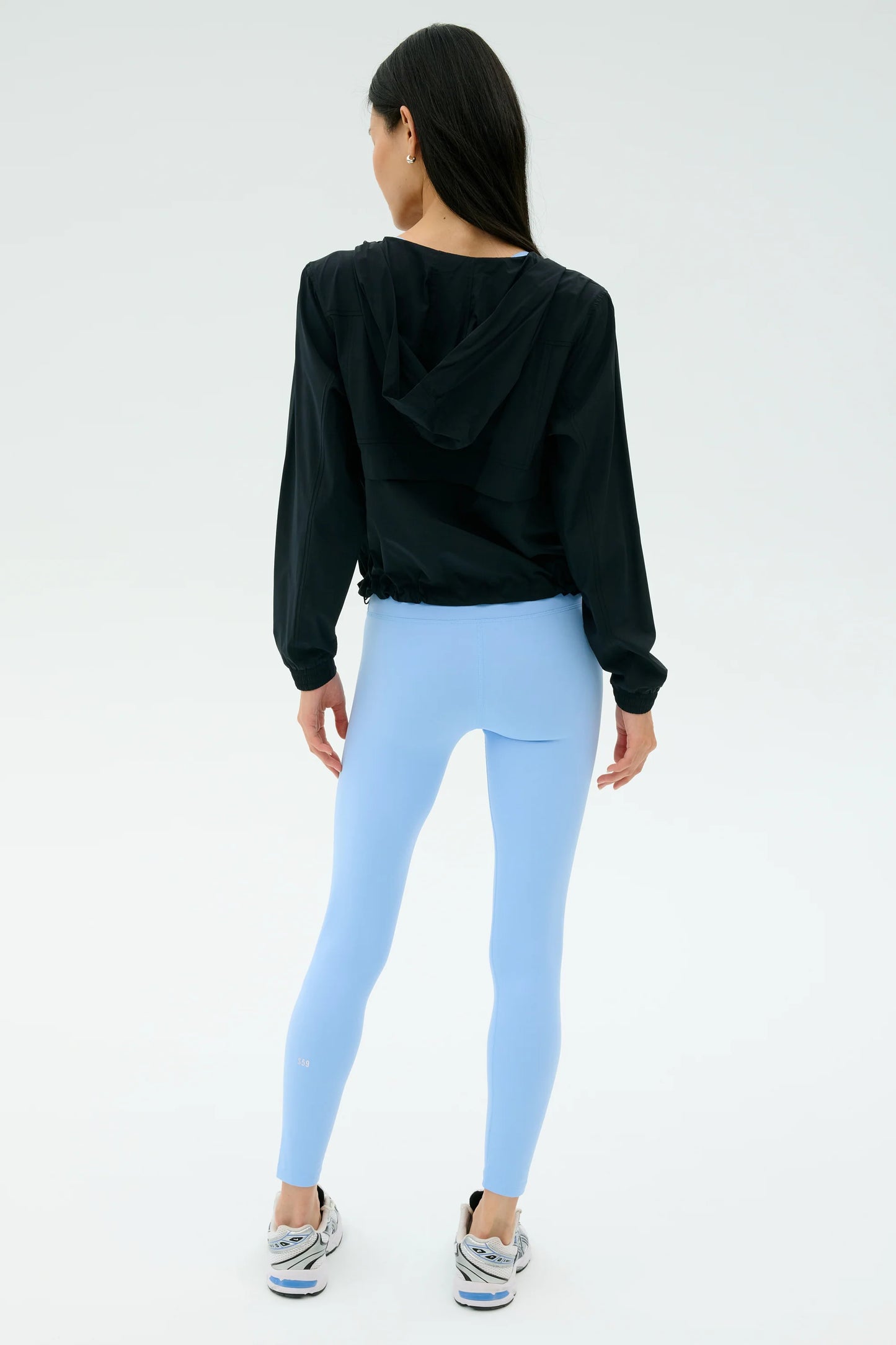 Megan Nylon Jacket/Jogger - Black