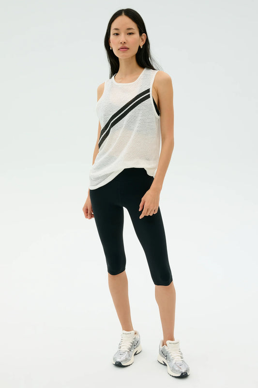Bandit Mesh Tank - White/Black