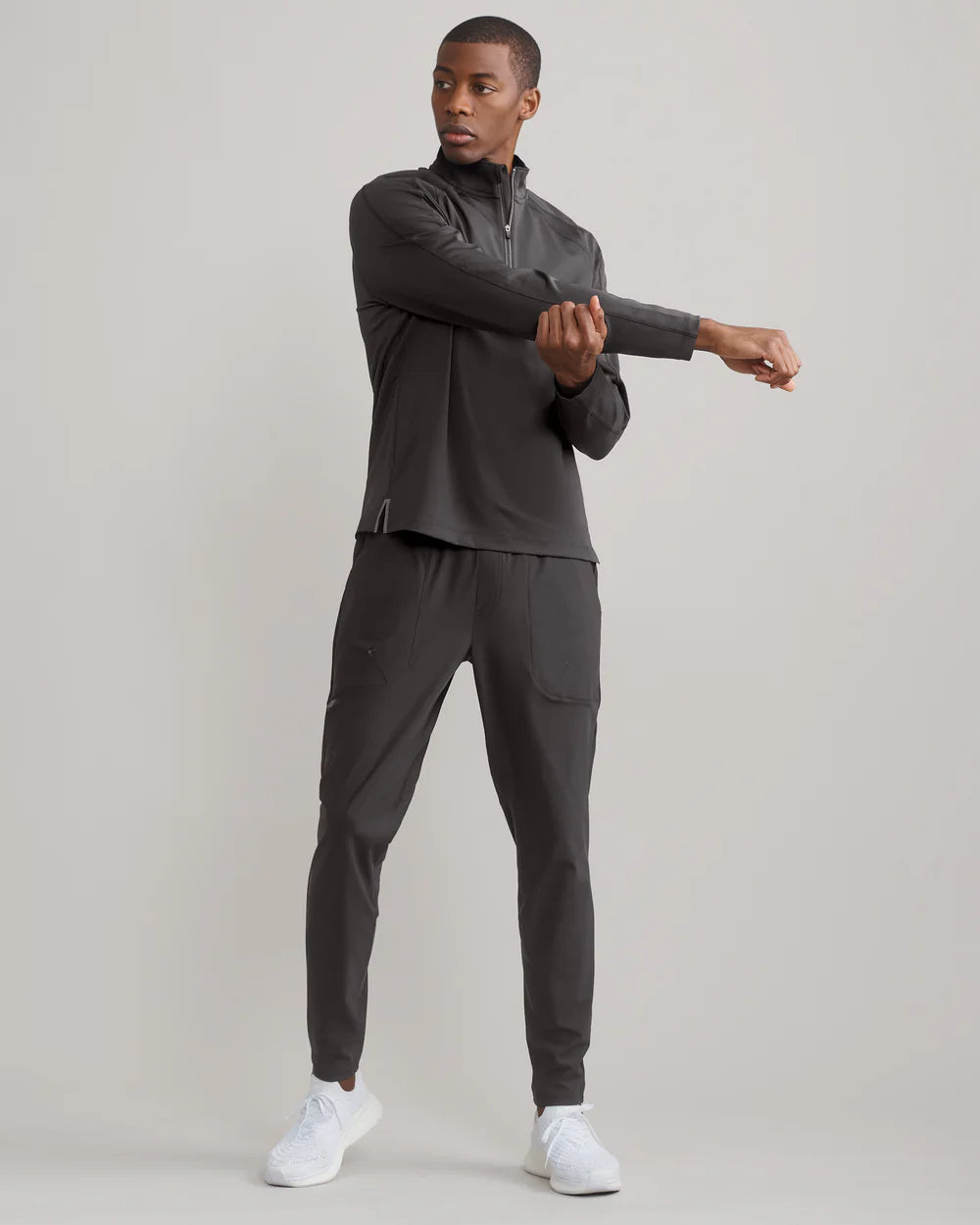 Rise 1/4 Zip - Asphalt