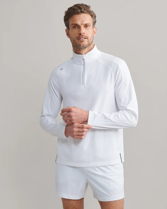 Rise 1/4 Zip - White