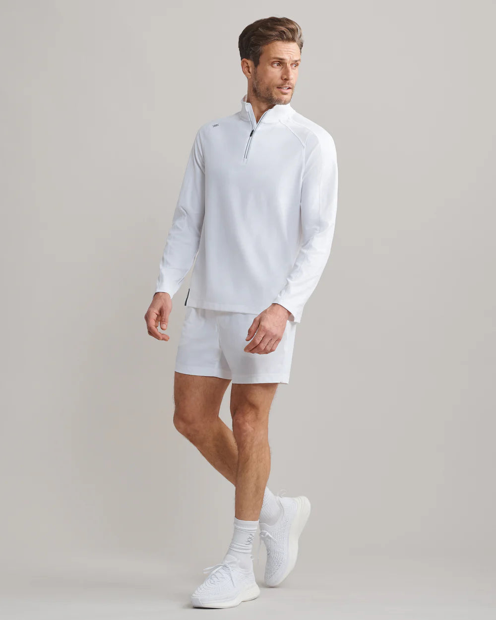 Rise 1/4 Zip - White