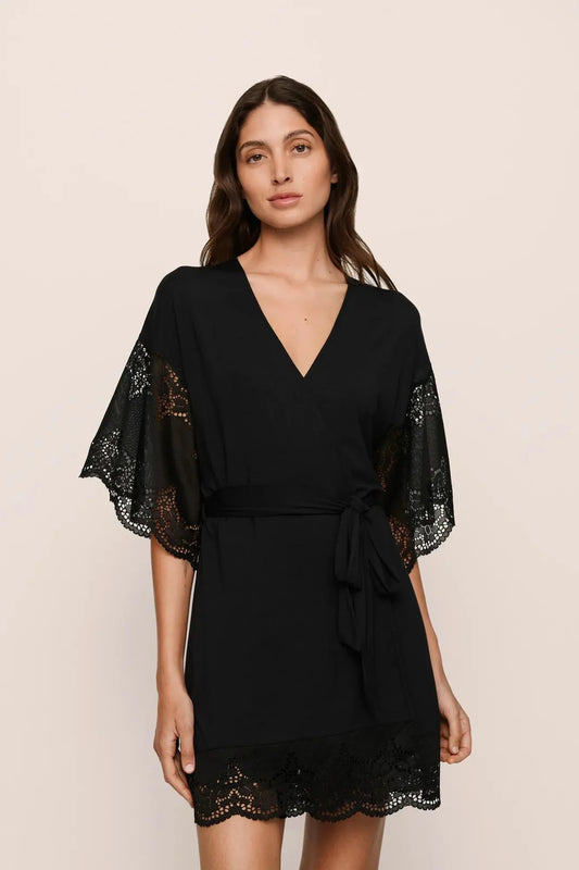 Beatrix Robe - Black