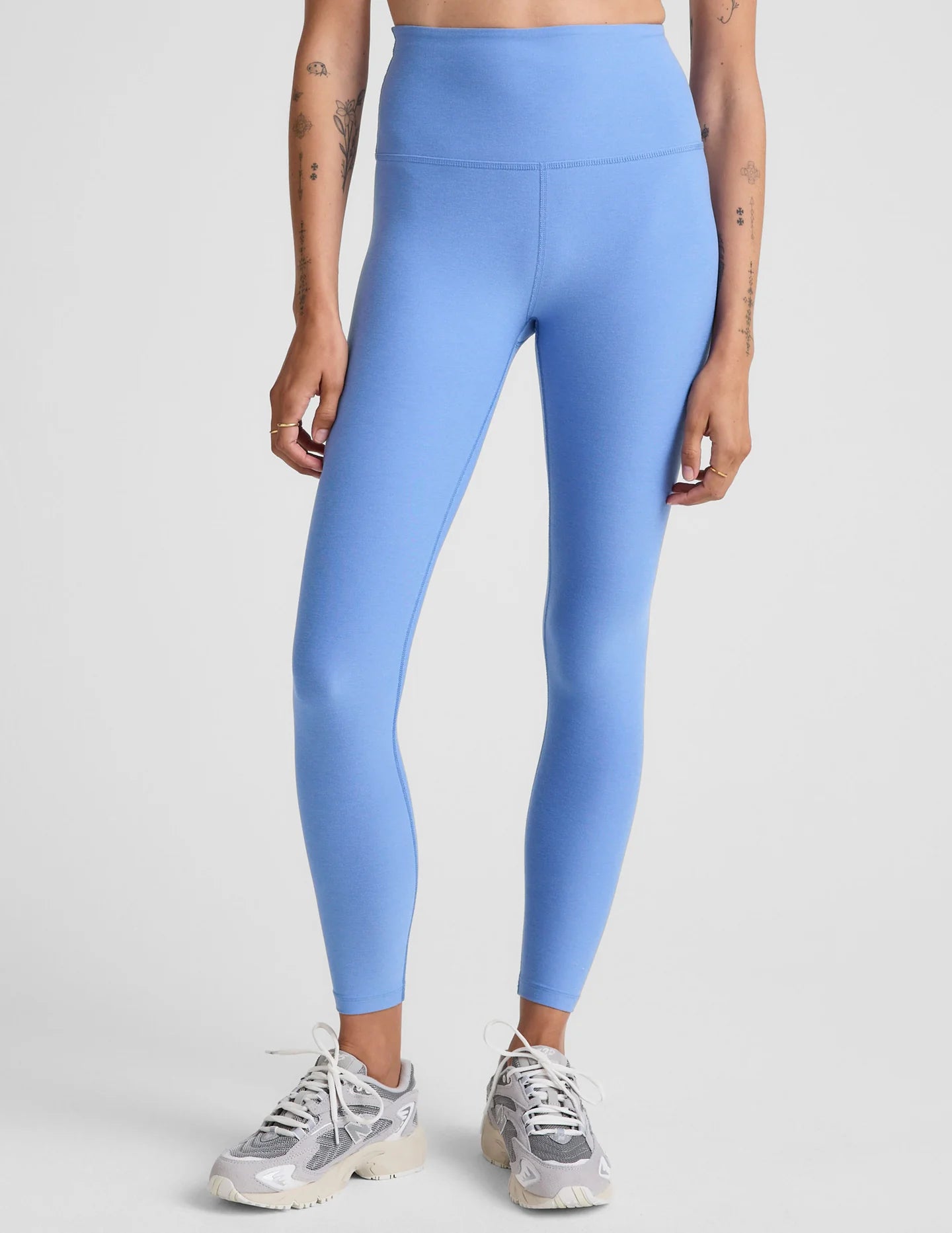 Spacedye Midi Legging - Flower Blue