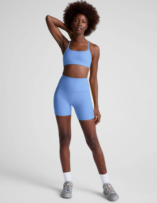Keep Pace Pocket Short - Flower Blue