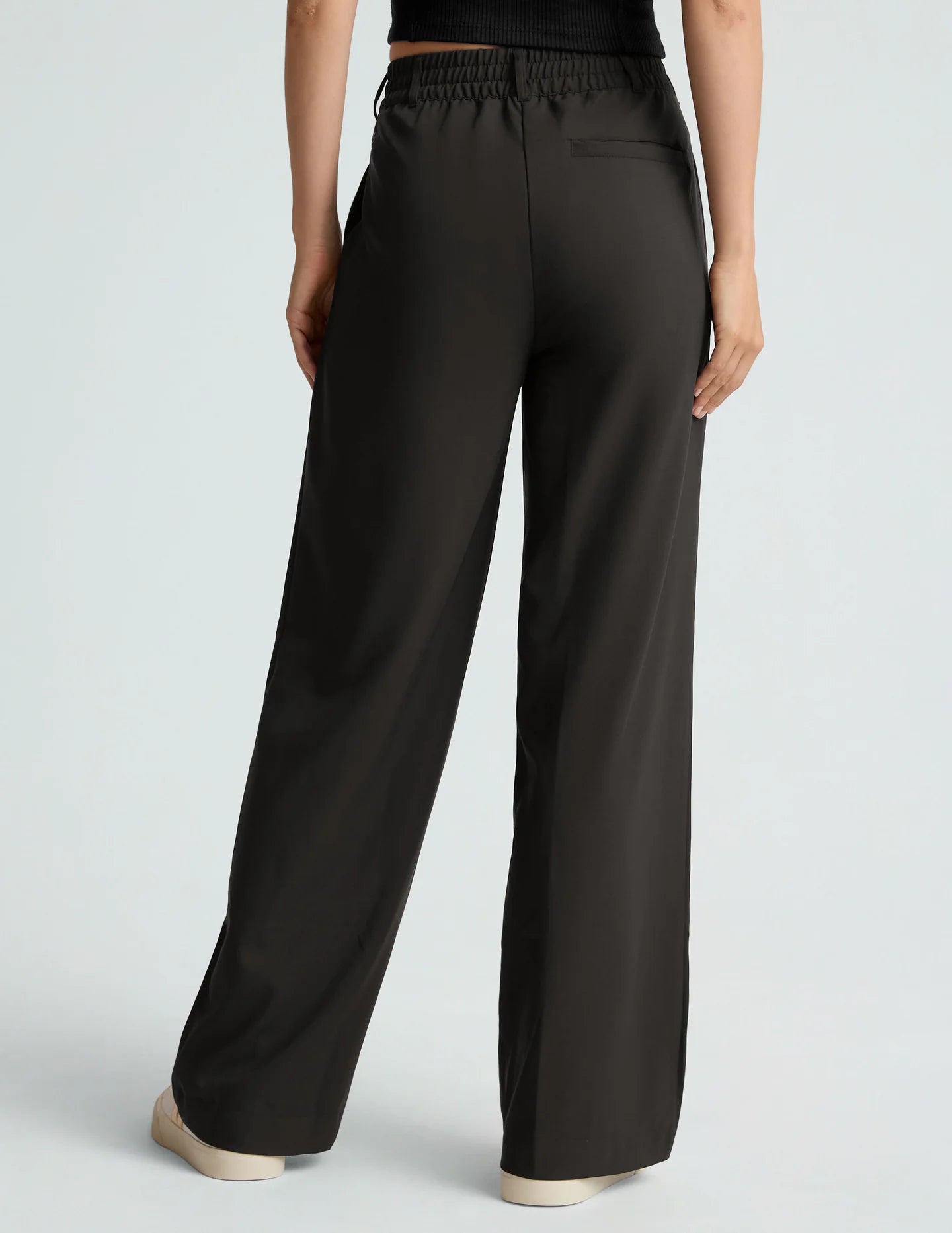 Midtown Cropped Jacket/Status Wide Leg Trousers - Black