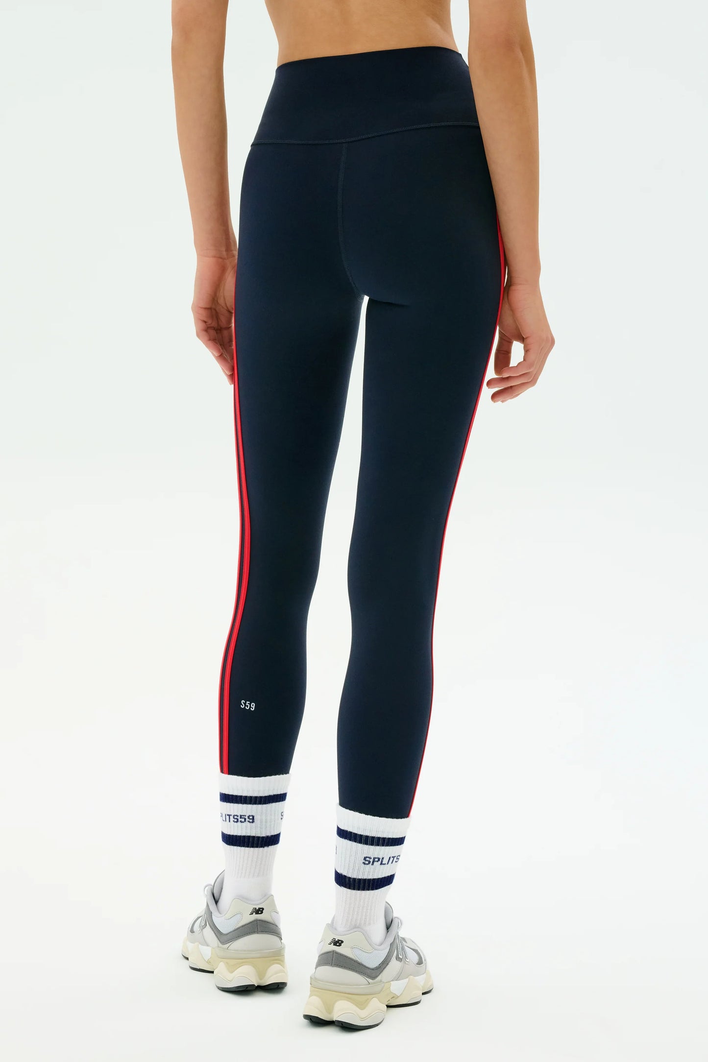 Ella HW Airweight Legging - Indigo/Pirared