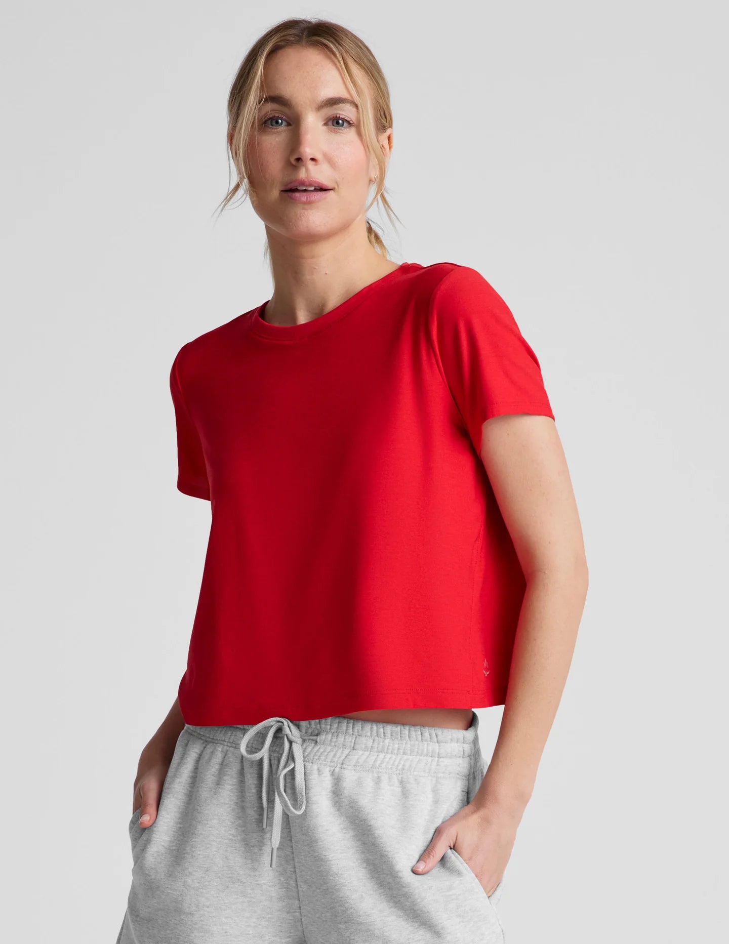 Supreme Cropped Tee - Candy Apple Red