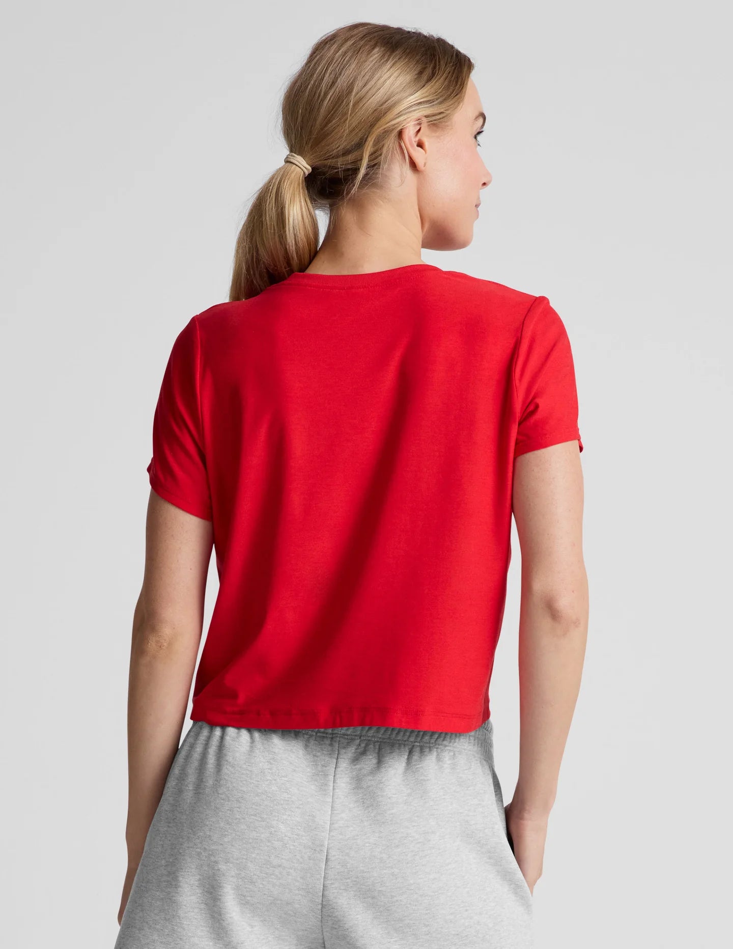 Supreme Cropped Tee - Candy Apple Red