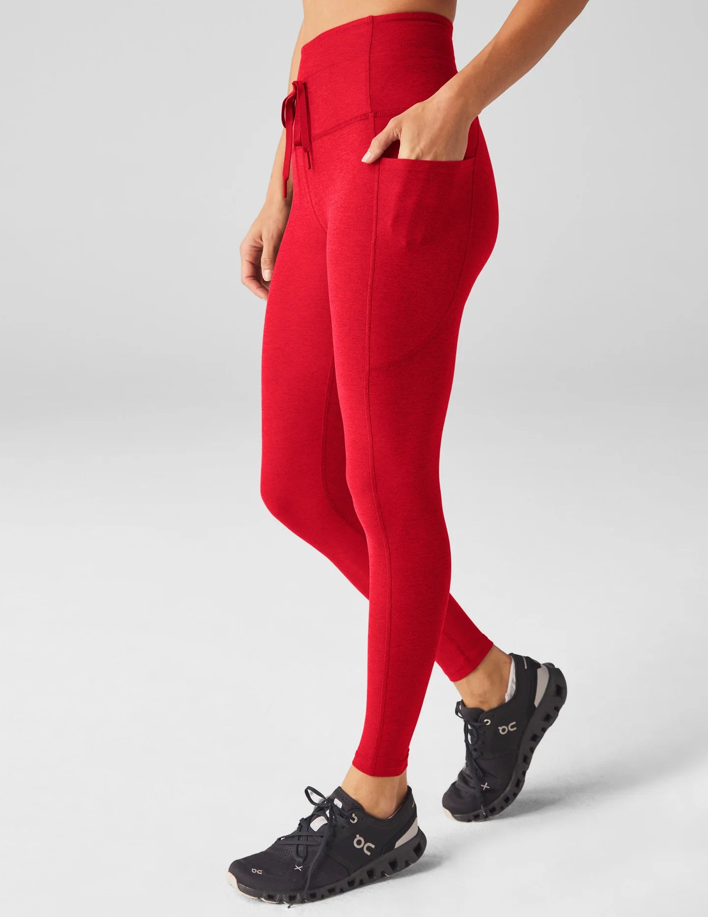 Go Pocket Midi Legging - Candy Apple Red