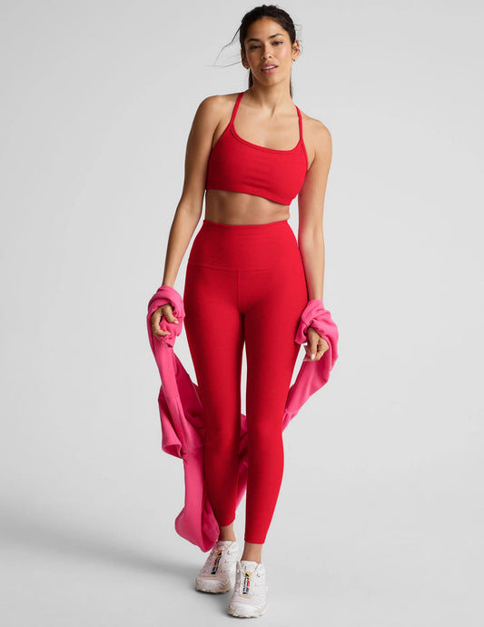 Spacedye Slim Racerback Bra - Candy Apple Red