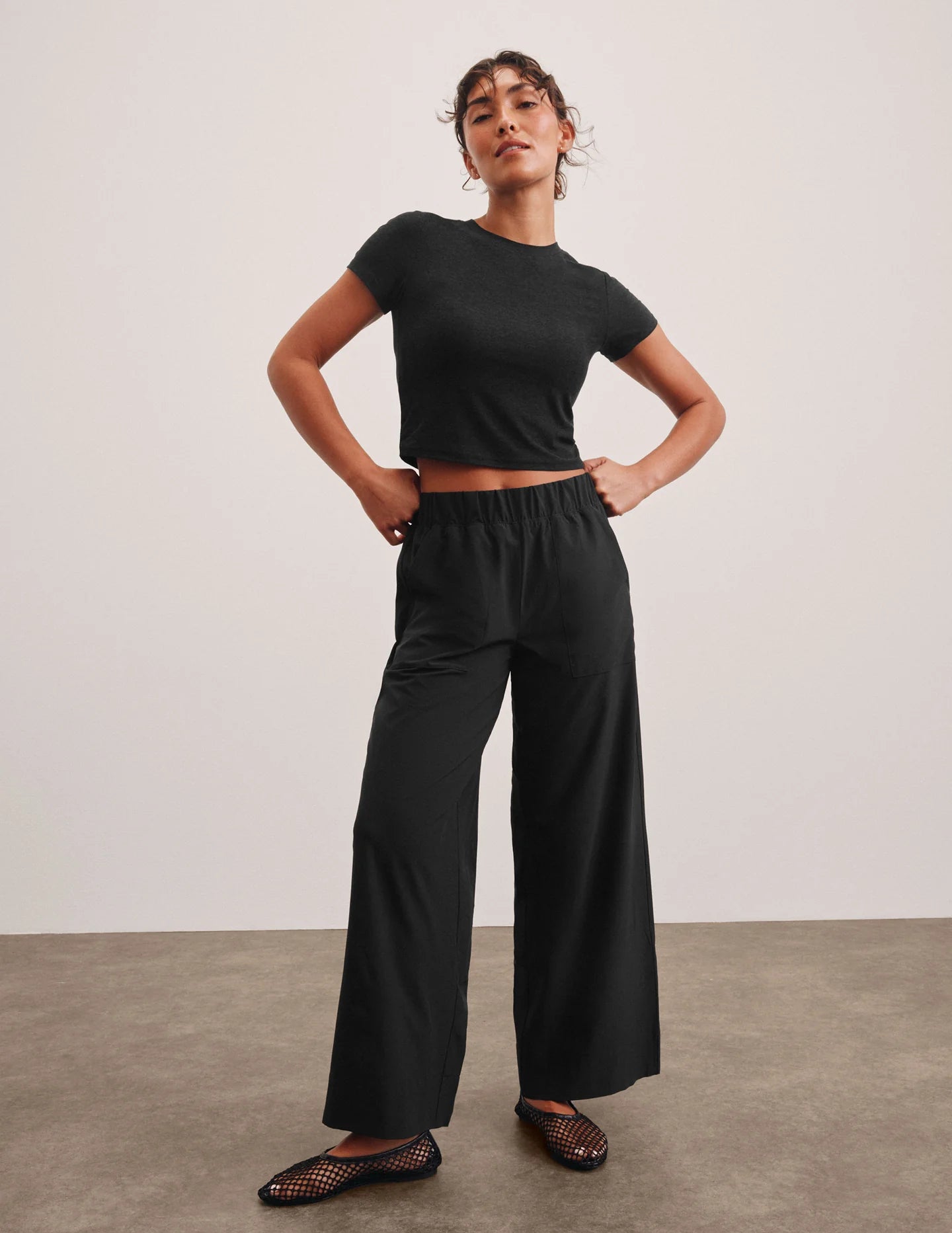 Easy Wide Leg Pant - True Black