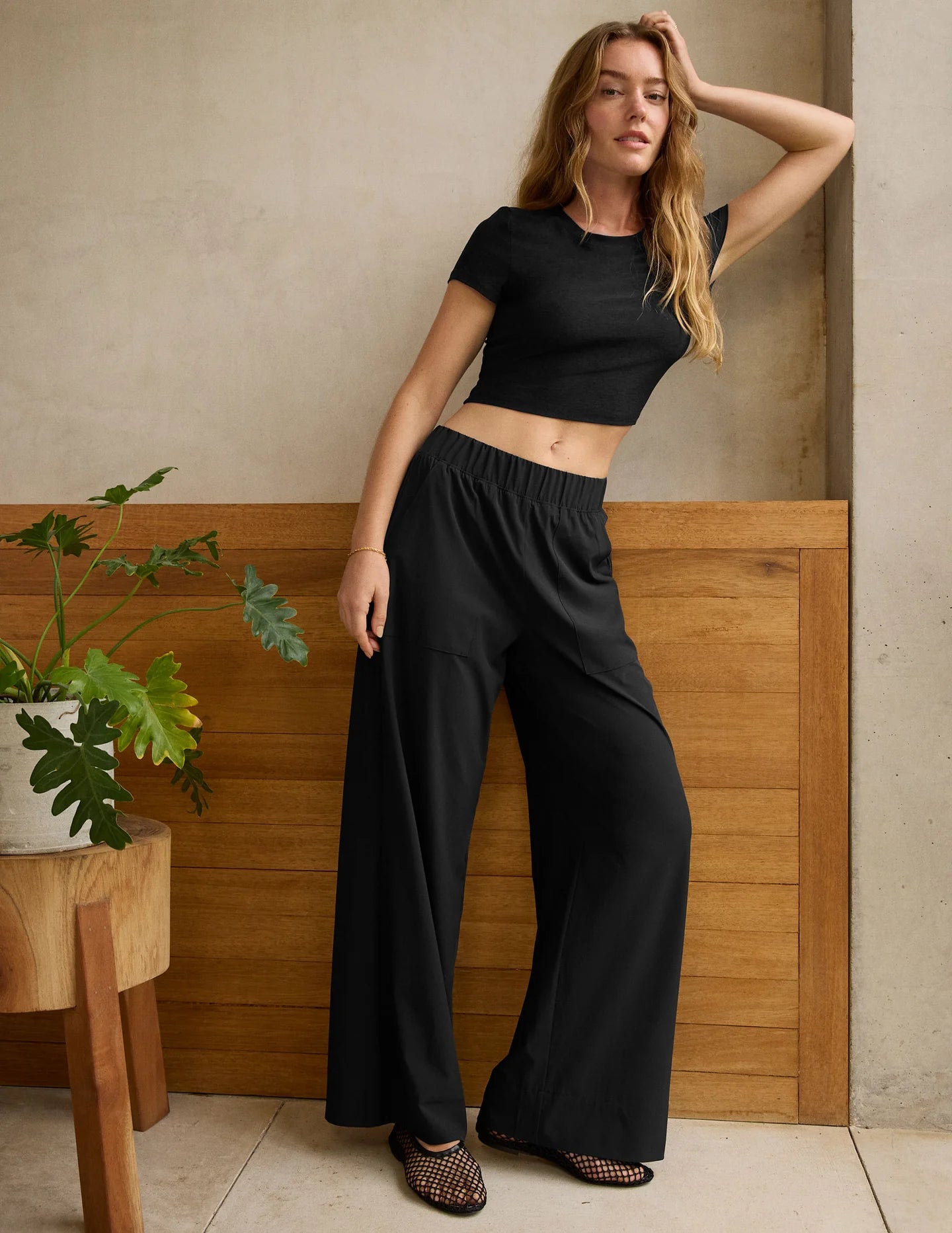 Easy Wide Leg Pant - True Black