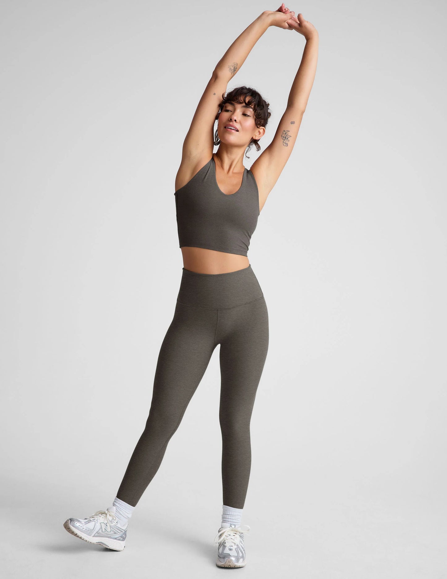 Spacedye Midi Legging - True Gray