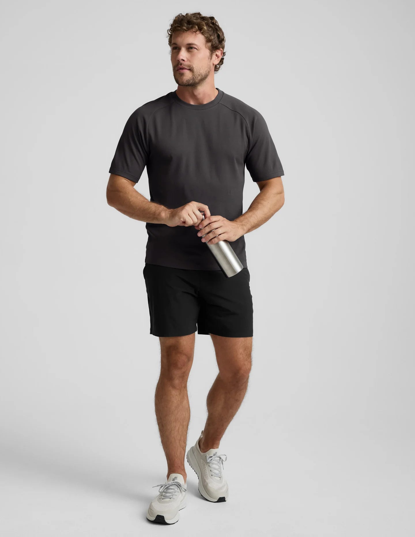 All In Active Tee - Black Ash