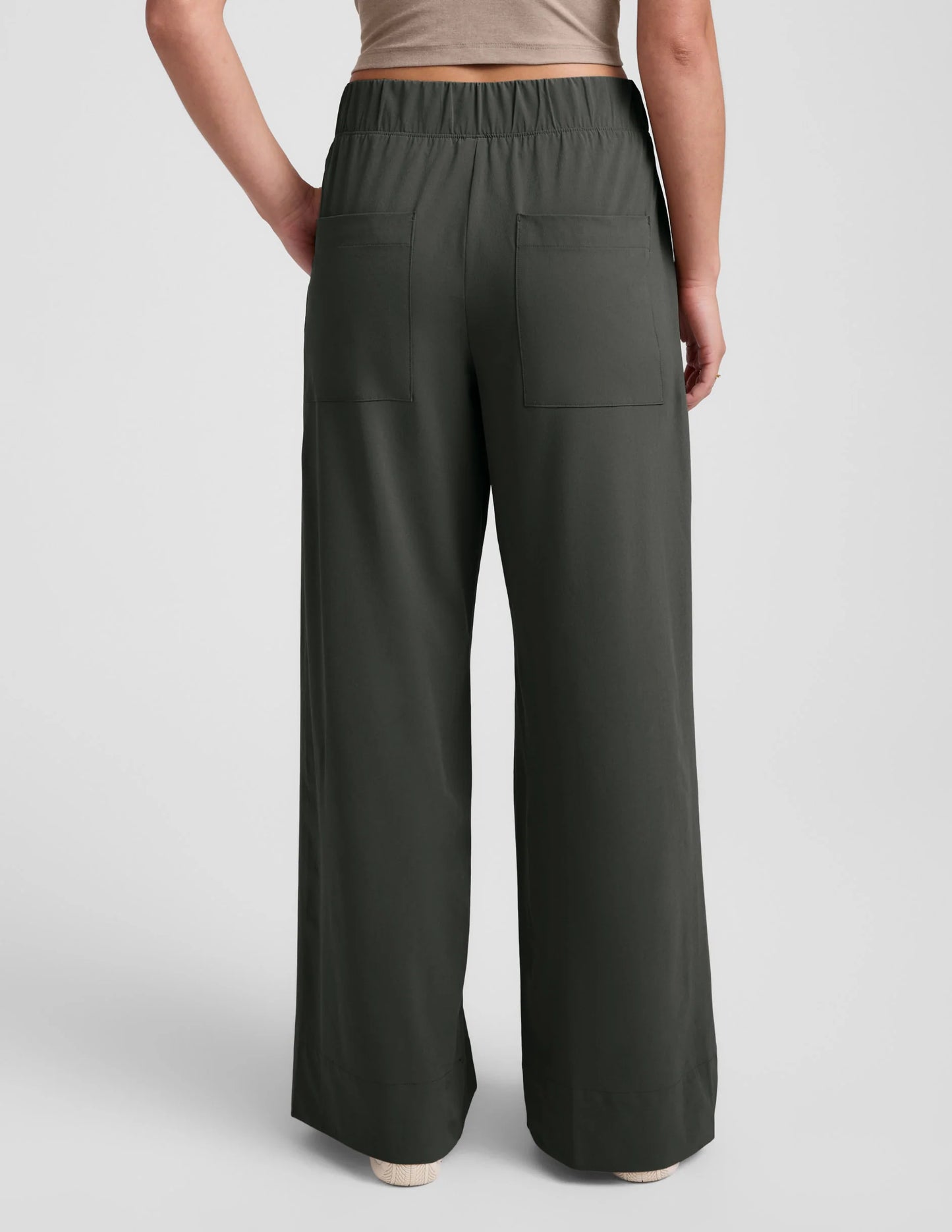 Easy Wide Leg Pant - Slate Green