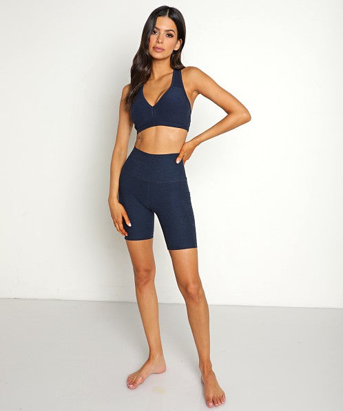 Keep Pace Pocket Biker Short - Navy