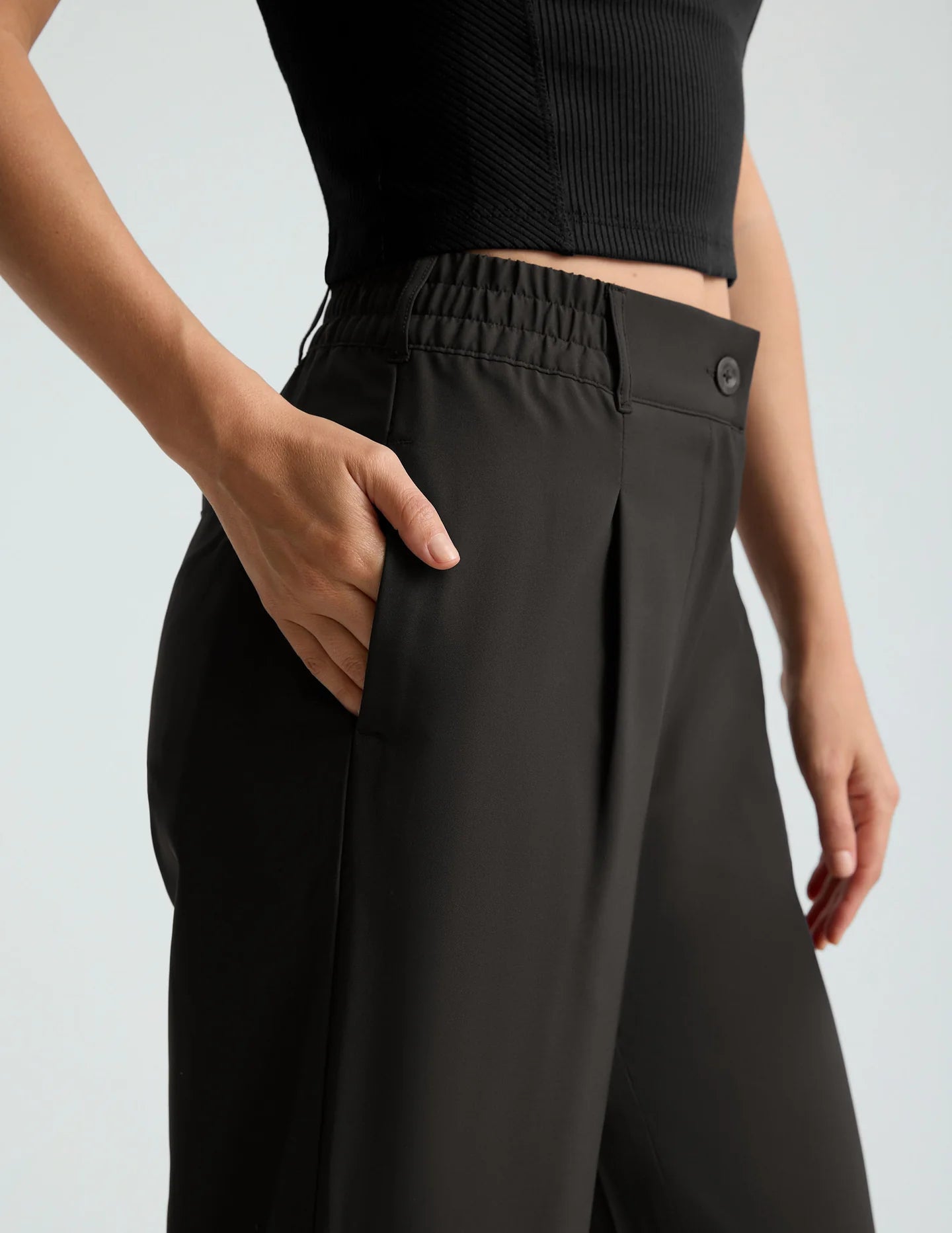 Status Wide Leg Trouser - Black