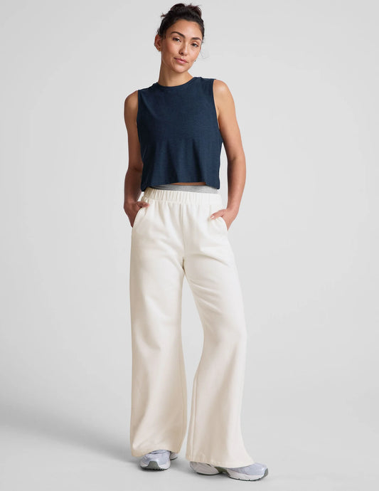 Minimal Cropped Tank - Navy