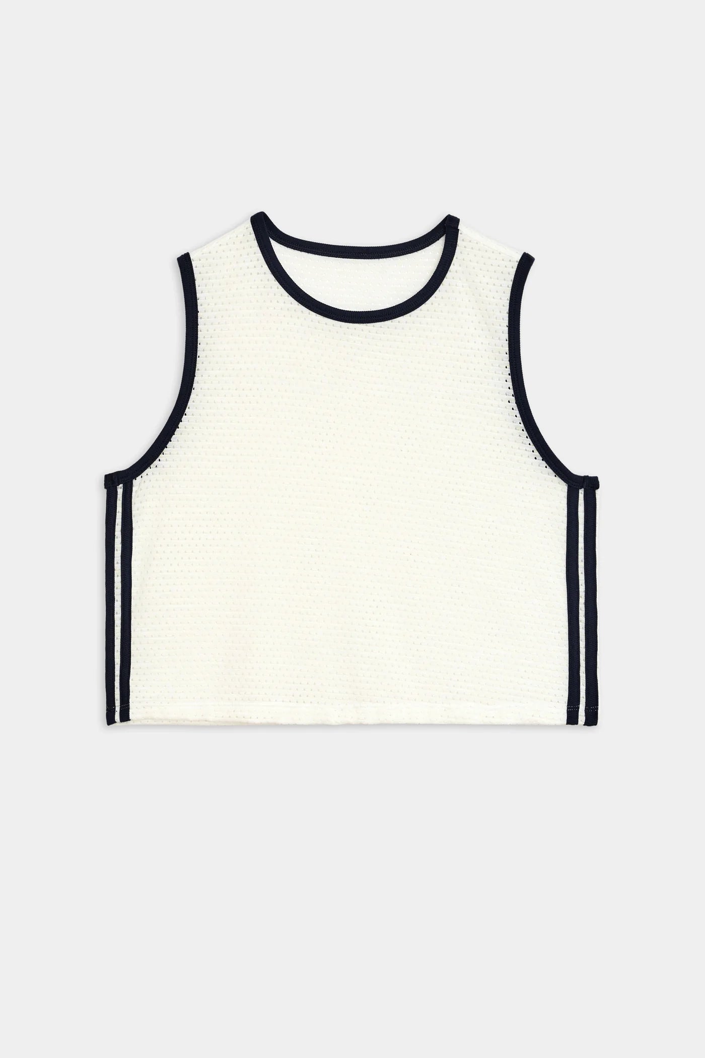 Logan Mesh Tank White/Black