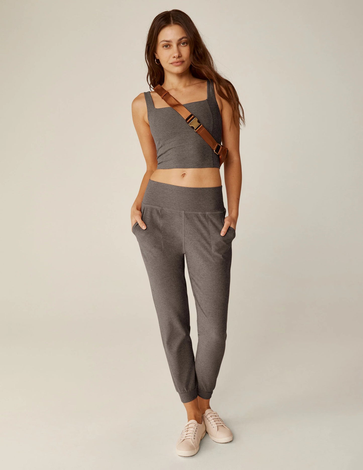 Spacedye Midi Jogger - True Gray