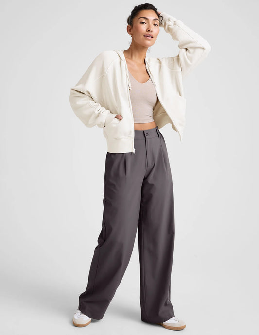 Status Wide Leg Trouser - Soft Umber