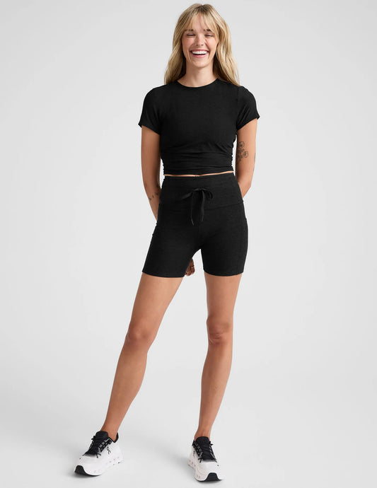 Featherweight Cropped Tee - Darkest Night