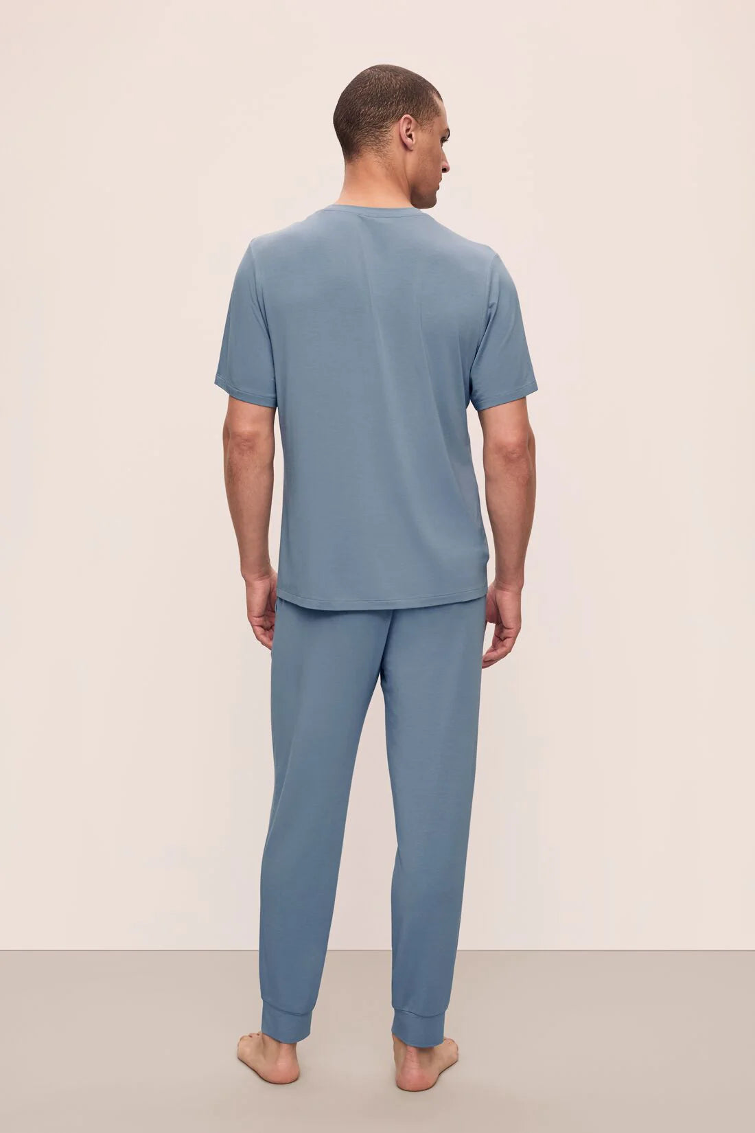 Henry Short Slv/Pant PJ Set - Faded Denim