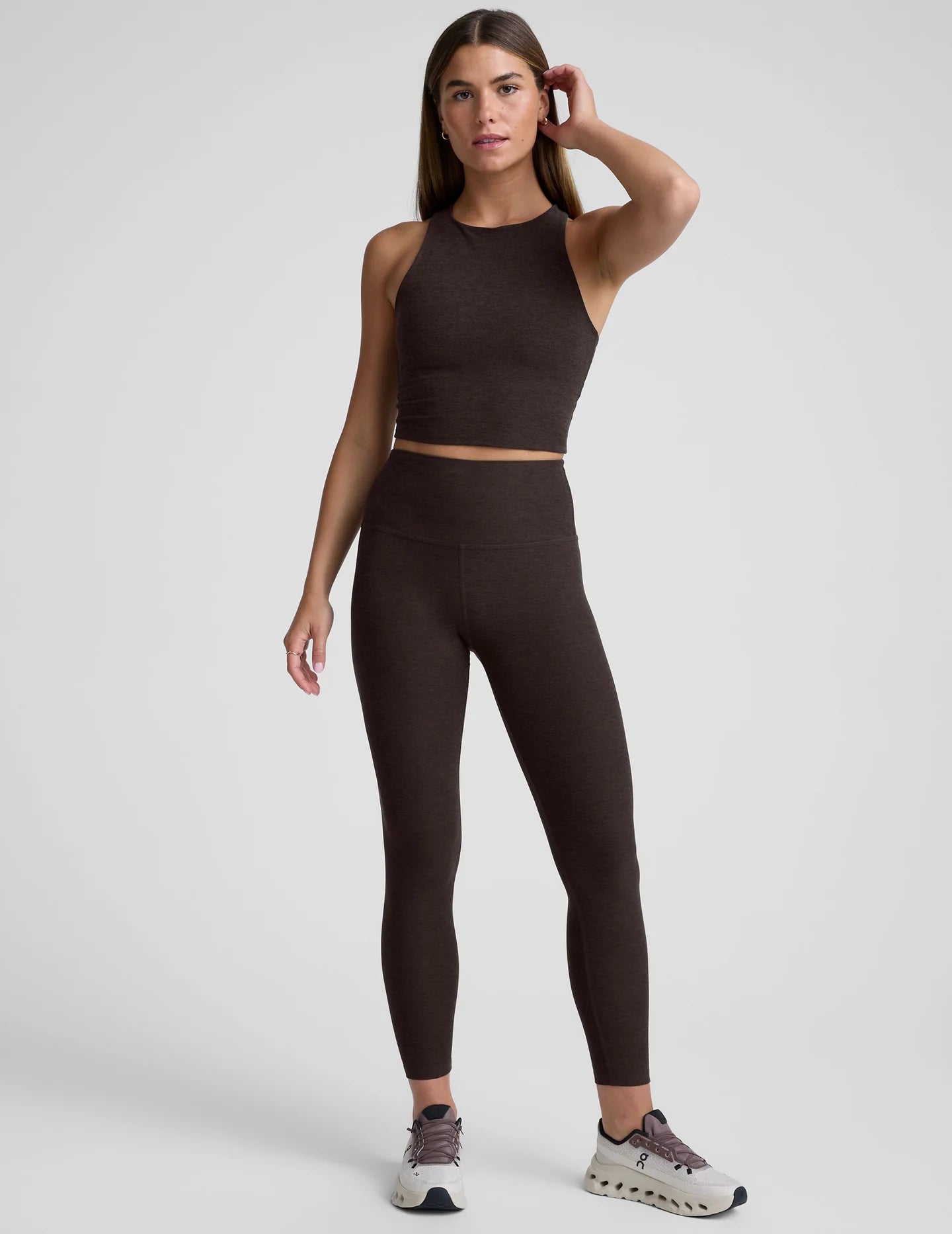 HW Midi Legging - Dark Chocolate