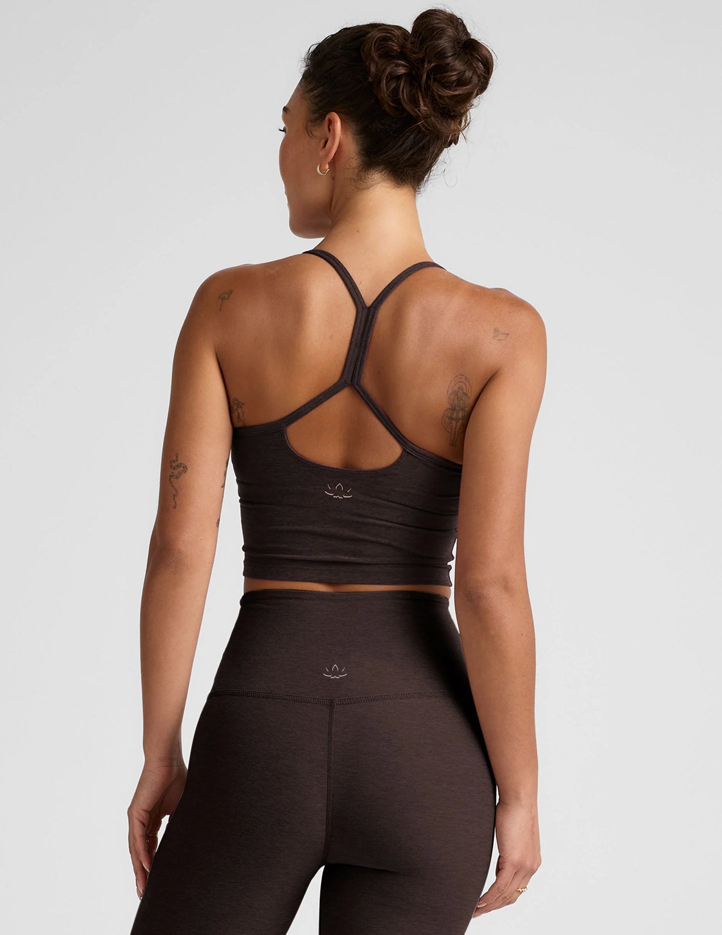 Slim Racerback Cropped Tank - Dark Chocolate