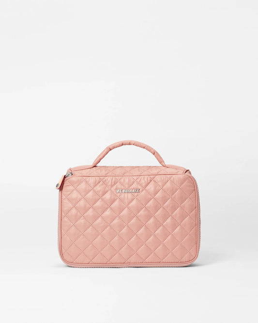 Zip Round Cosmetic - Dusty Rose