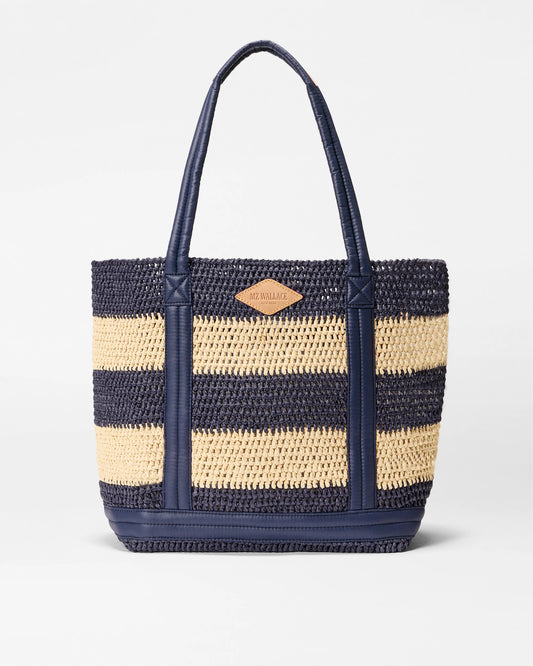Crochet Tote M - Dawn/Natural Stripe