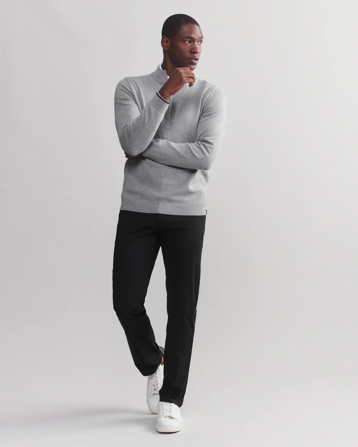 Commuter 1/4 Zip - Gray Heather
