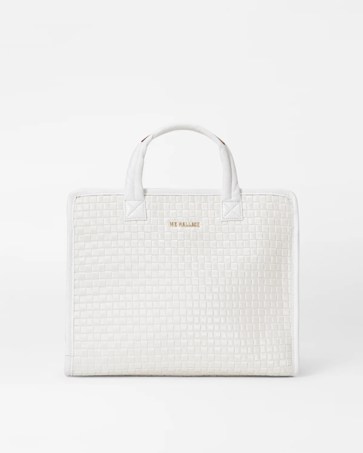 Woven Metro Tote M - Pearl