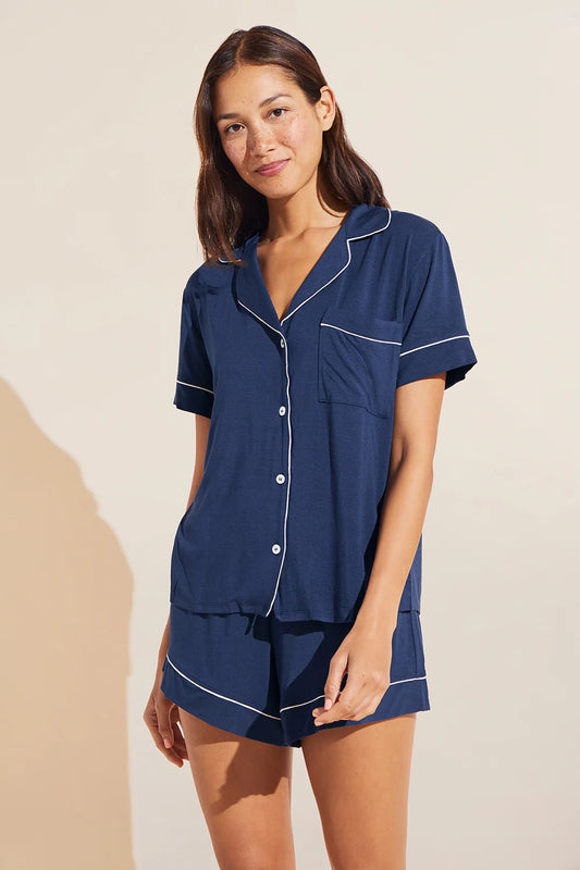 Gisele Relaxed Short PJ Set - Navy