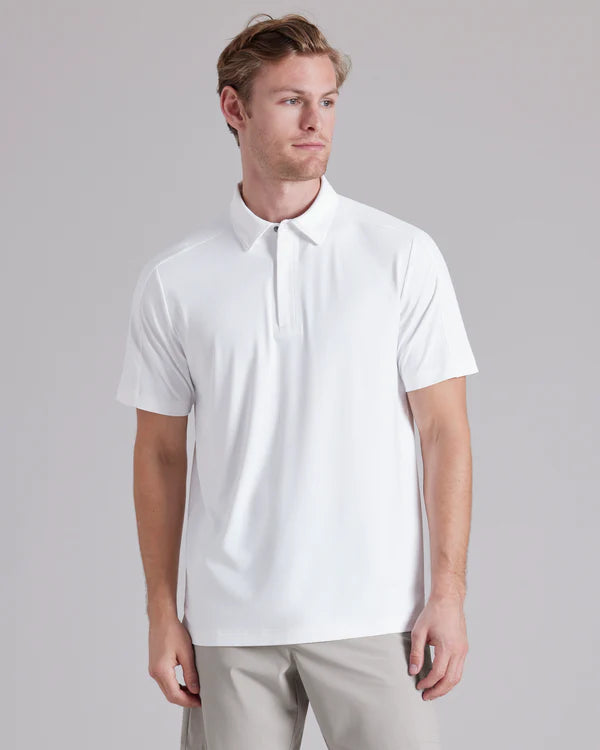 Momentum Tech Golf Polo - White