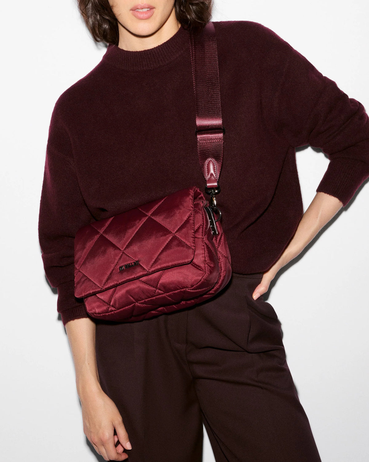 Madison Flap Crossbody - Claret