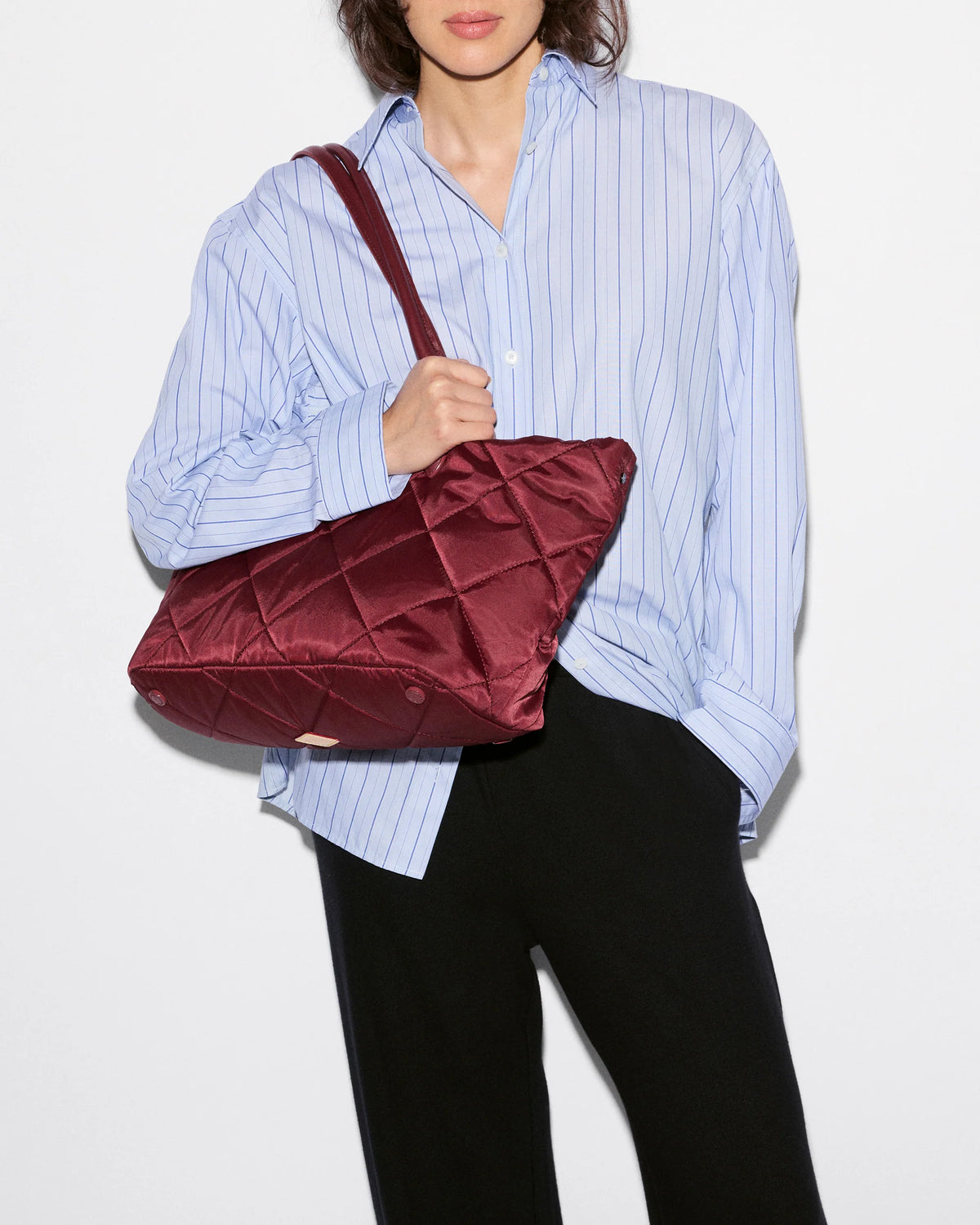 Madison E/W Tote - Claret