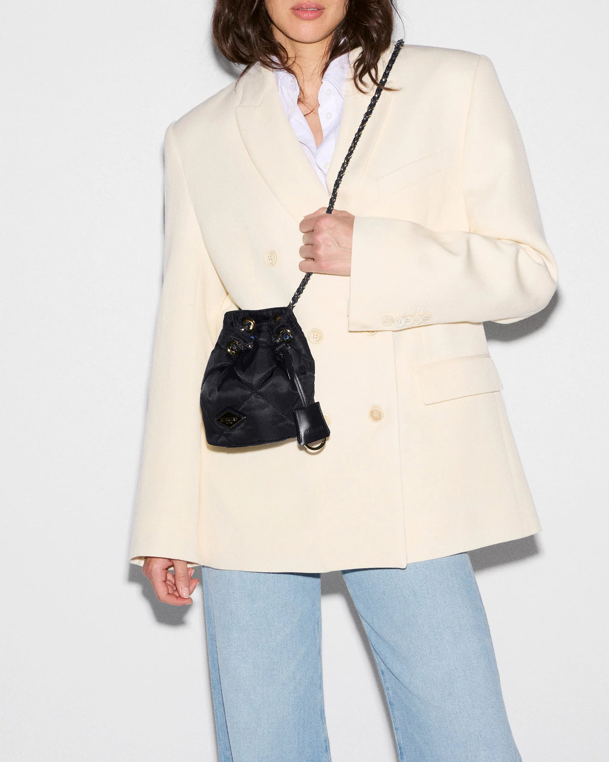 Mini Frankie Bucket Bag - Black