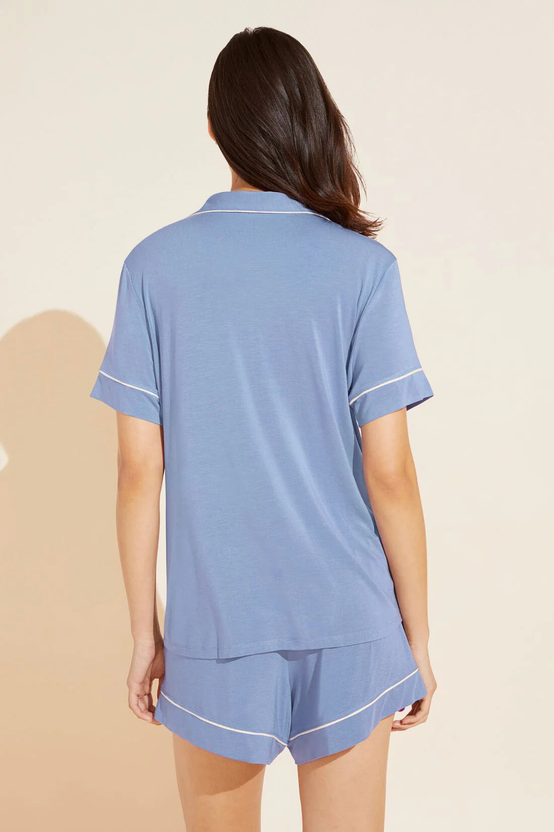 Gisele Relaxed Short PJ Set - Wedgewood Blue