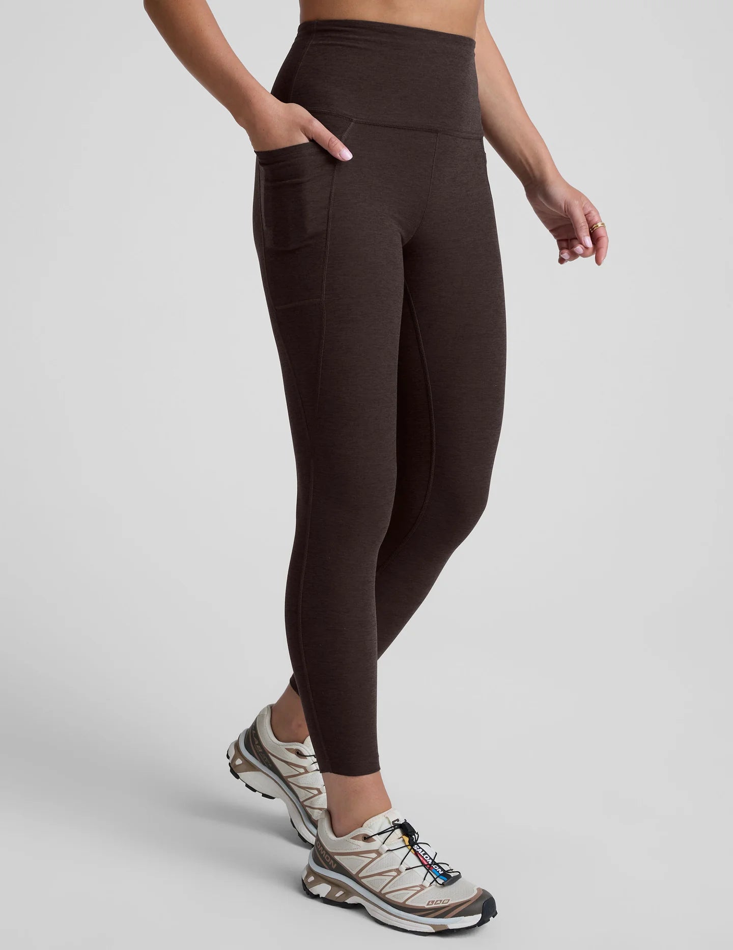 Out of Pocket Midi Legging - Dark Chocolate
