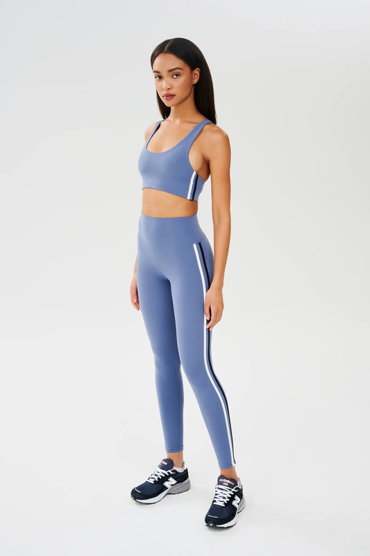 Ella 7/8 HW Airweight Legging - Steel Blue