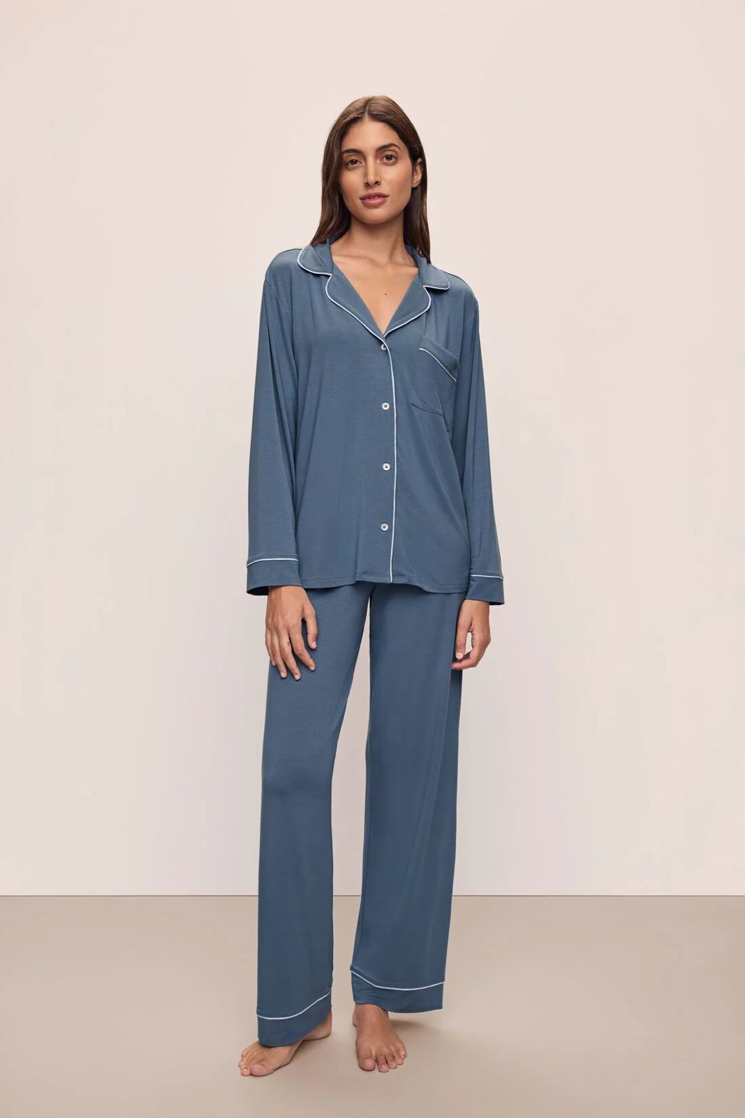 Gisele long PJ set - Coastal Blue