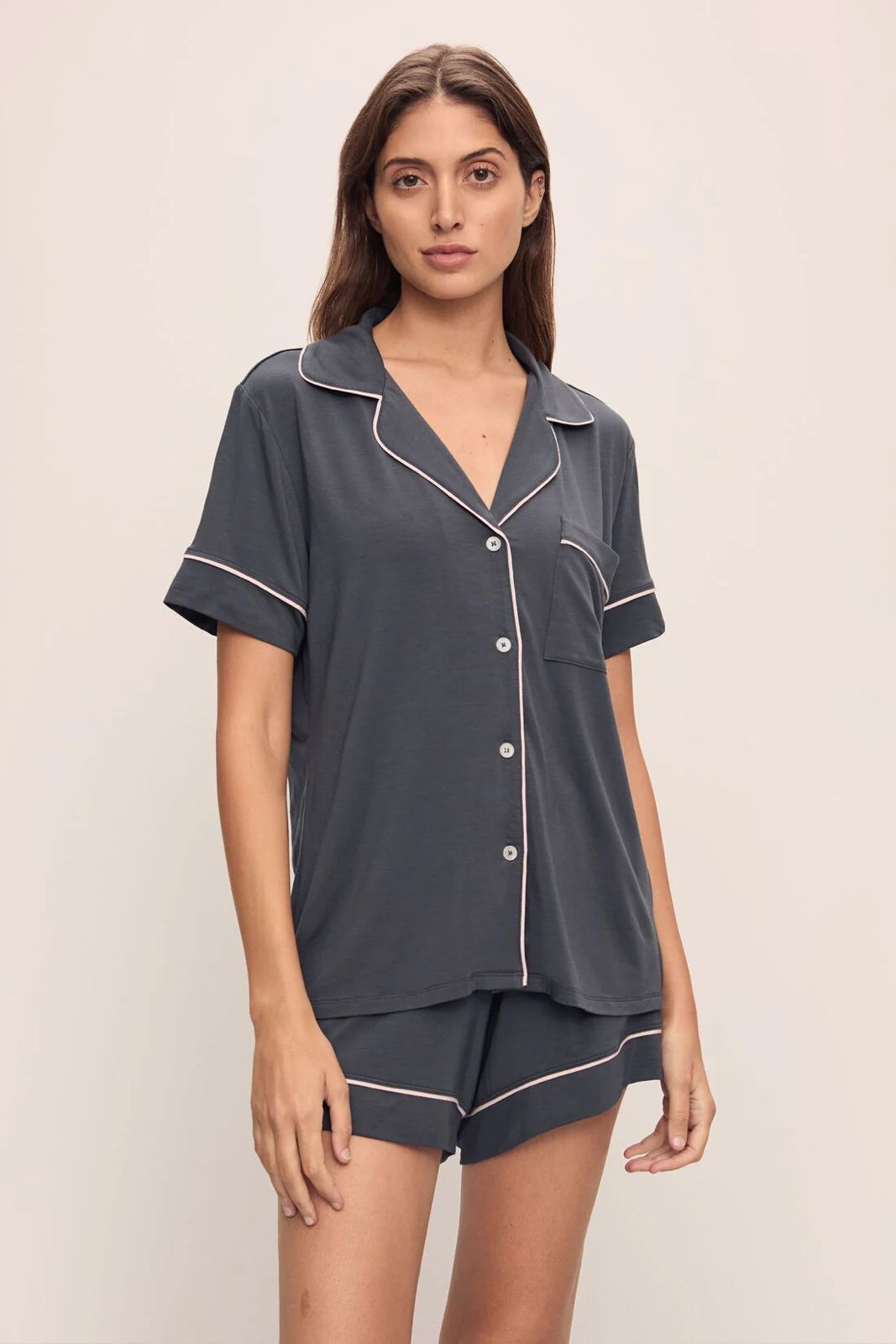 Gisele Relaxed Short PJ set- Graphite