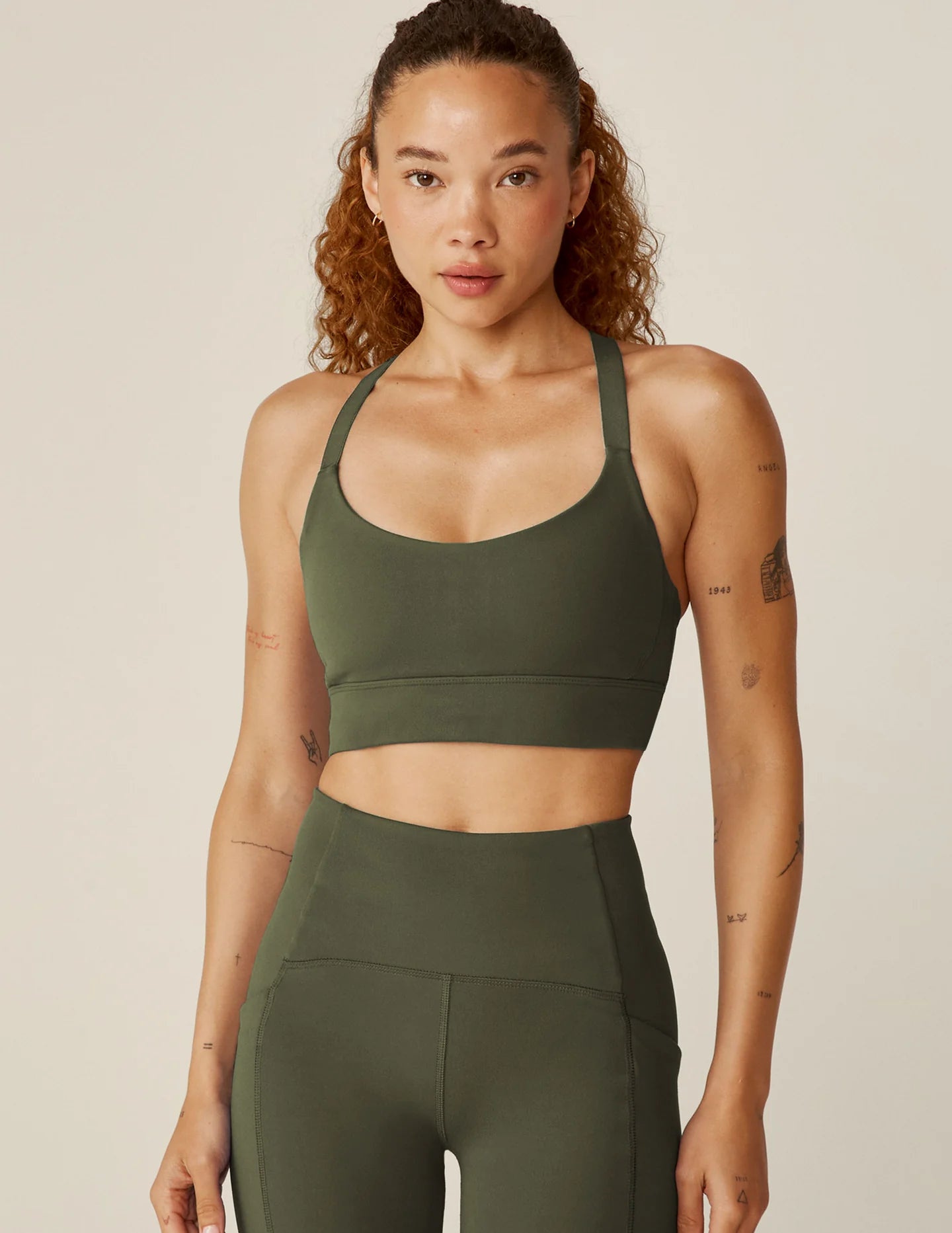 Powerbeyond On the Line Bra - Olive