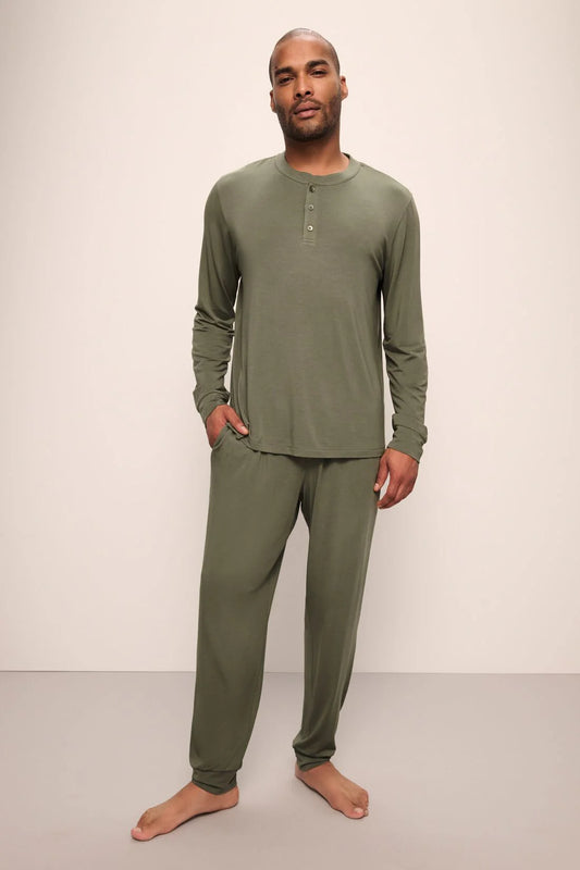 Henry Long PJ Set - Moss