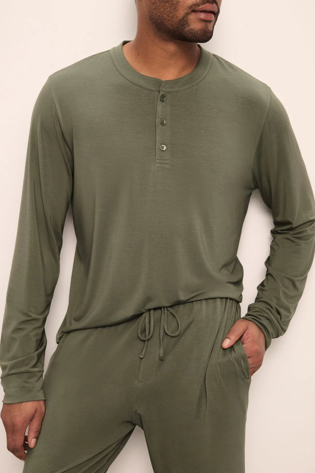 Henry Long PJ Set - Moss