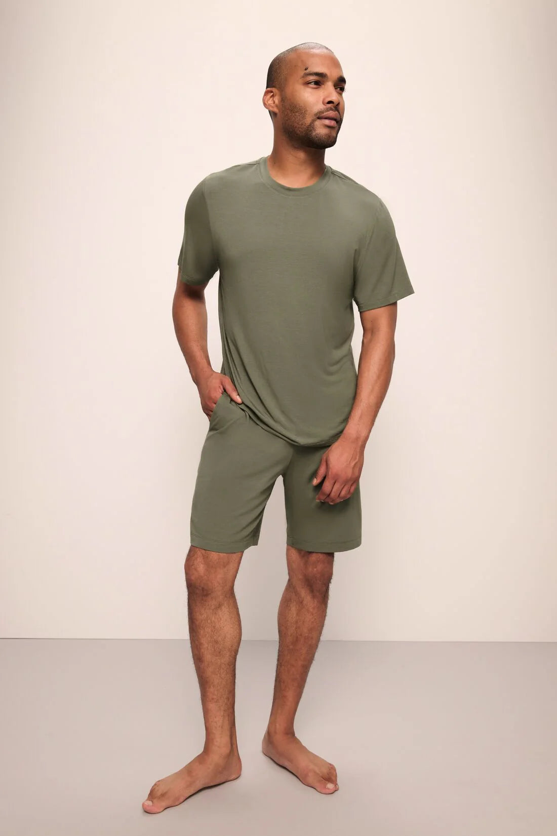 Henry Short PJ Set - Moss