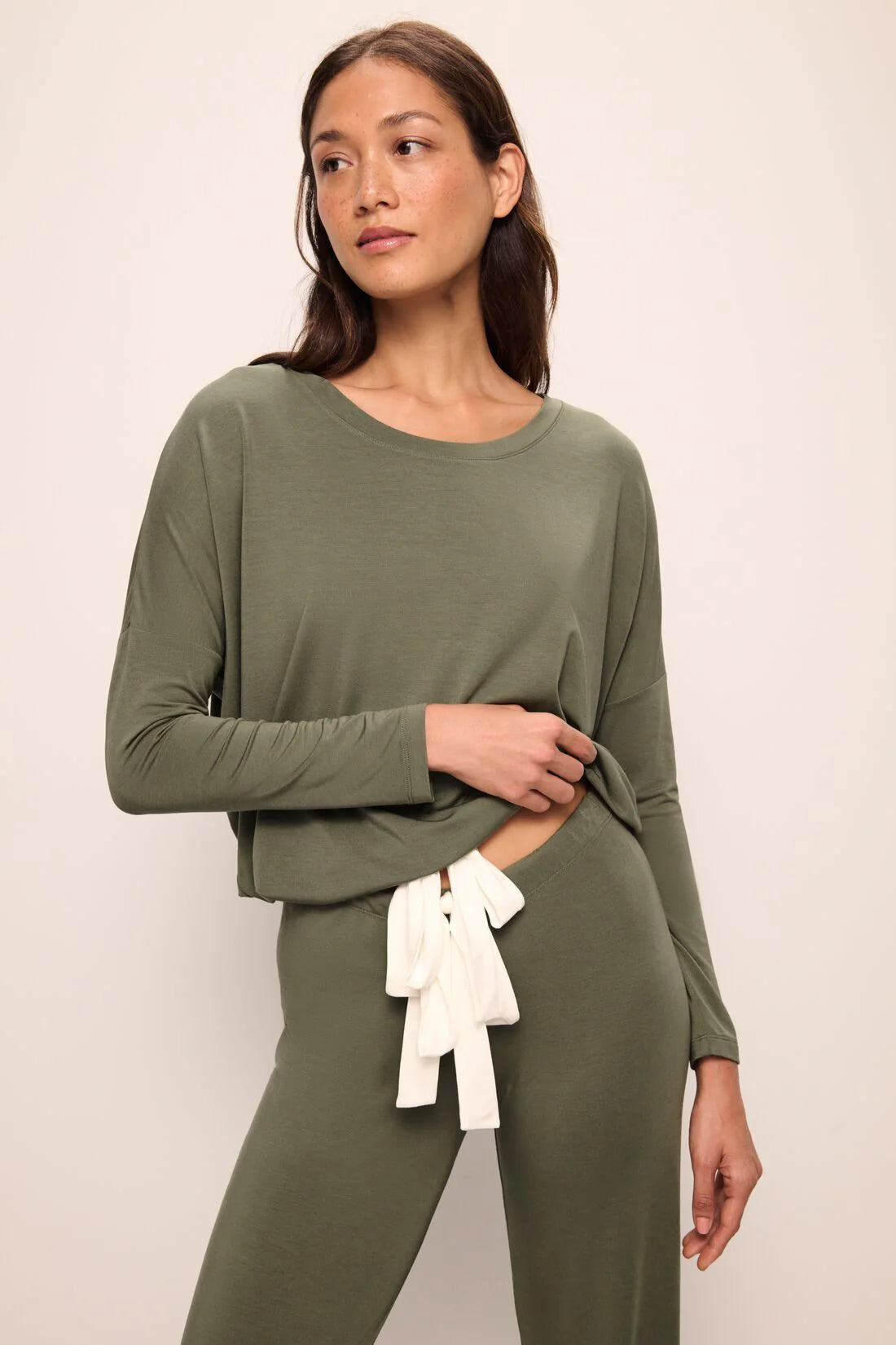 Gisele Slouchy Set - Moss