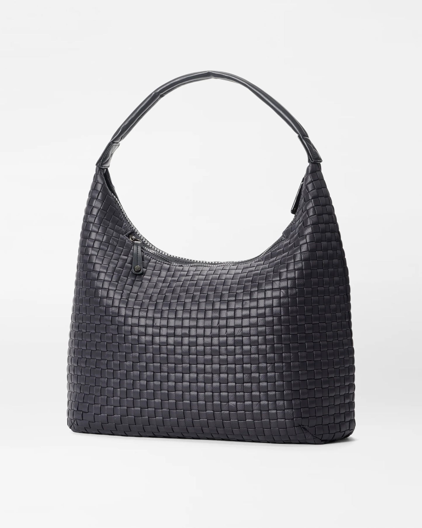 Woven Shoulder Bag L - Black