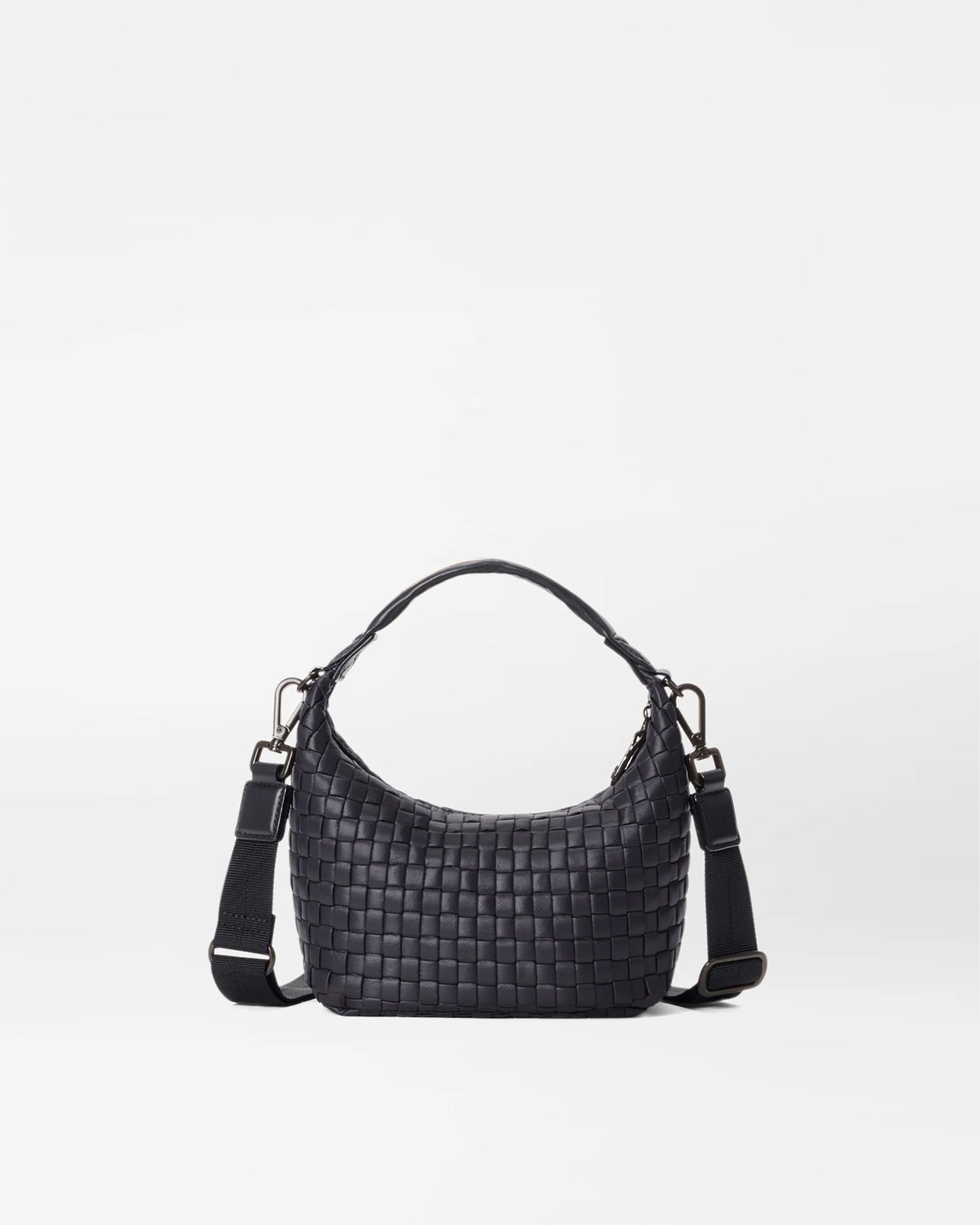 Mini Woven Hobo - Black